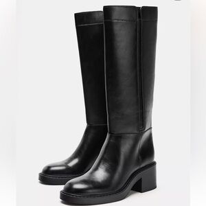ZARA BLOCK HEEL BOOTS